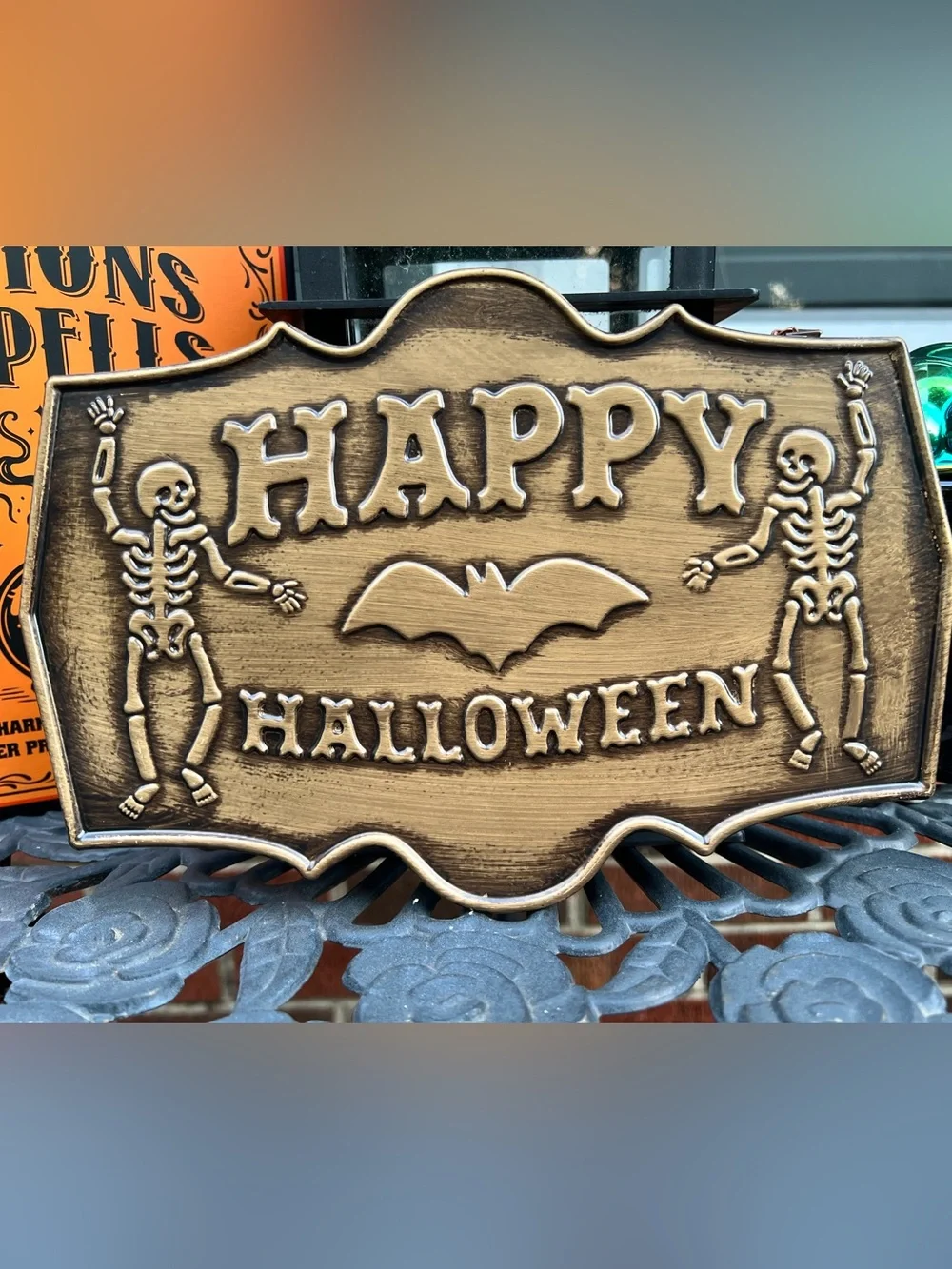 Happy Halloween Tin Sign
